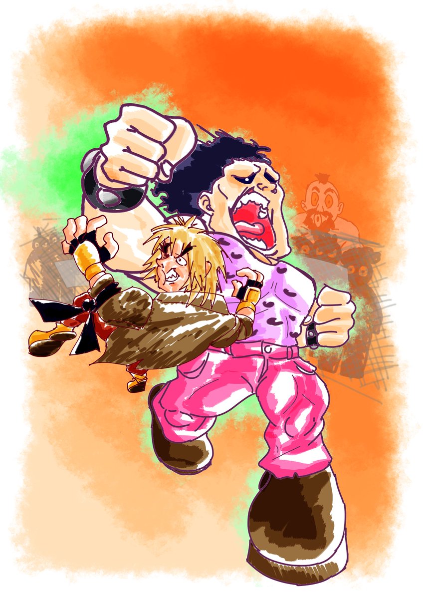 _HB98_'s tweet photo. El año pasado le dediqué esta ilustración simple a un amigo que mainea Hugo y cualquier cosa que se asemeje a un grappler.
Voy a empezar a subir ilustraciones y sketches con mas frecuencia🤡
LARIAT-O! 👊 
#Streetfighter #Hugo #digitalart https://t.co/qS10vleeUe