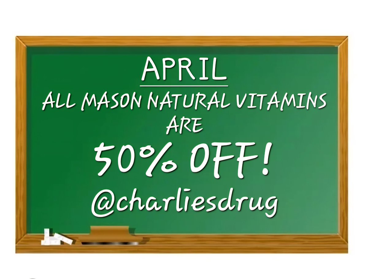 CharliesDrug's tweet image. #ShopSmall #shoplocal #shopatcharliesdrug #MasonVitamins #sale @CharliesDrug