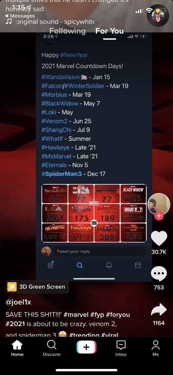 badtzsam_'s tweet image. we used to have it so good #marvel