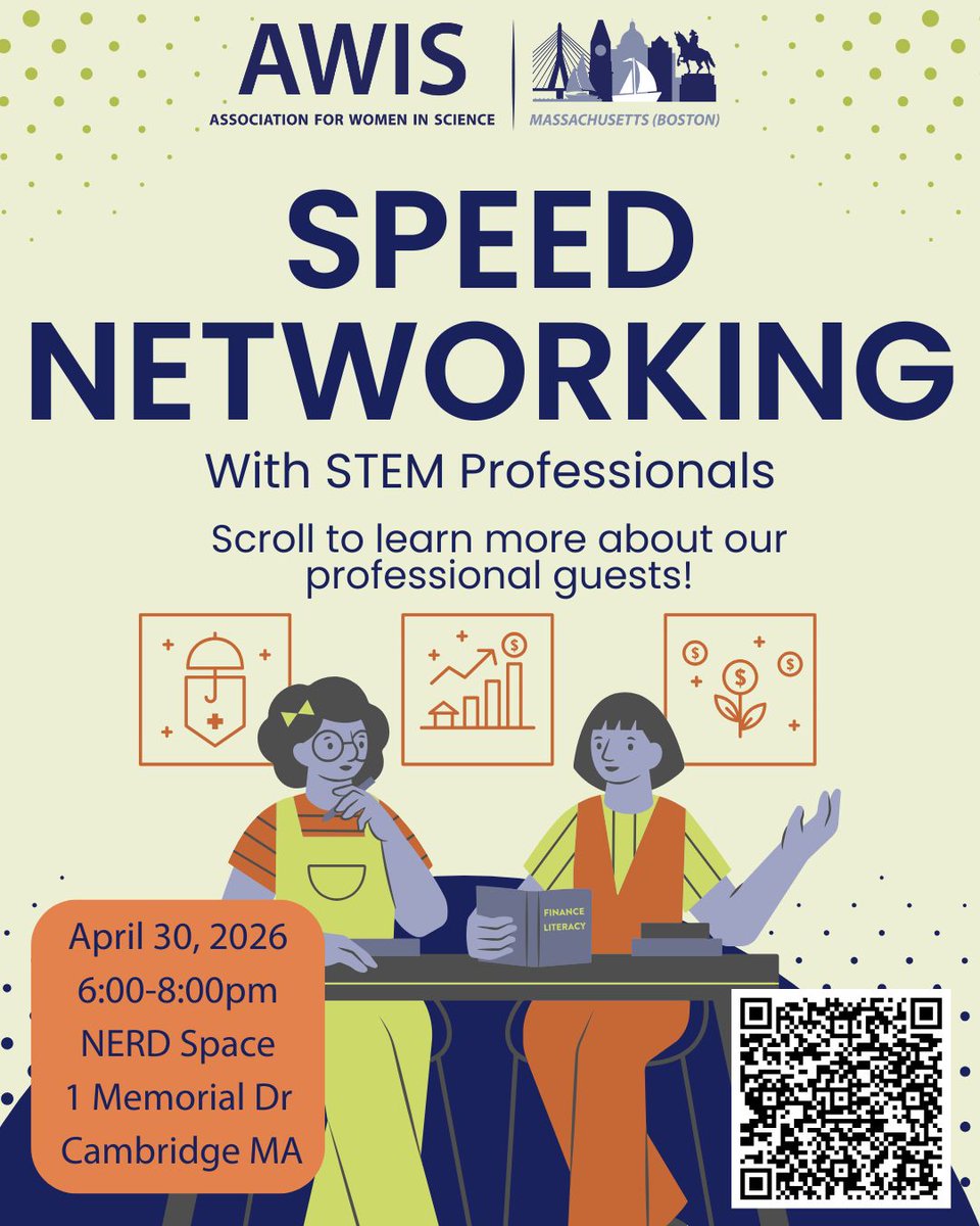 MASSAWIS's tweet photo. Our Annual Speed Networking Event is fast approaching! Register today!

Scroll through this post to see EVEN MORE of our outstanding line-up of professionals across the STEM spectrum! https://t.co/PdKSXTrHNF