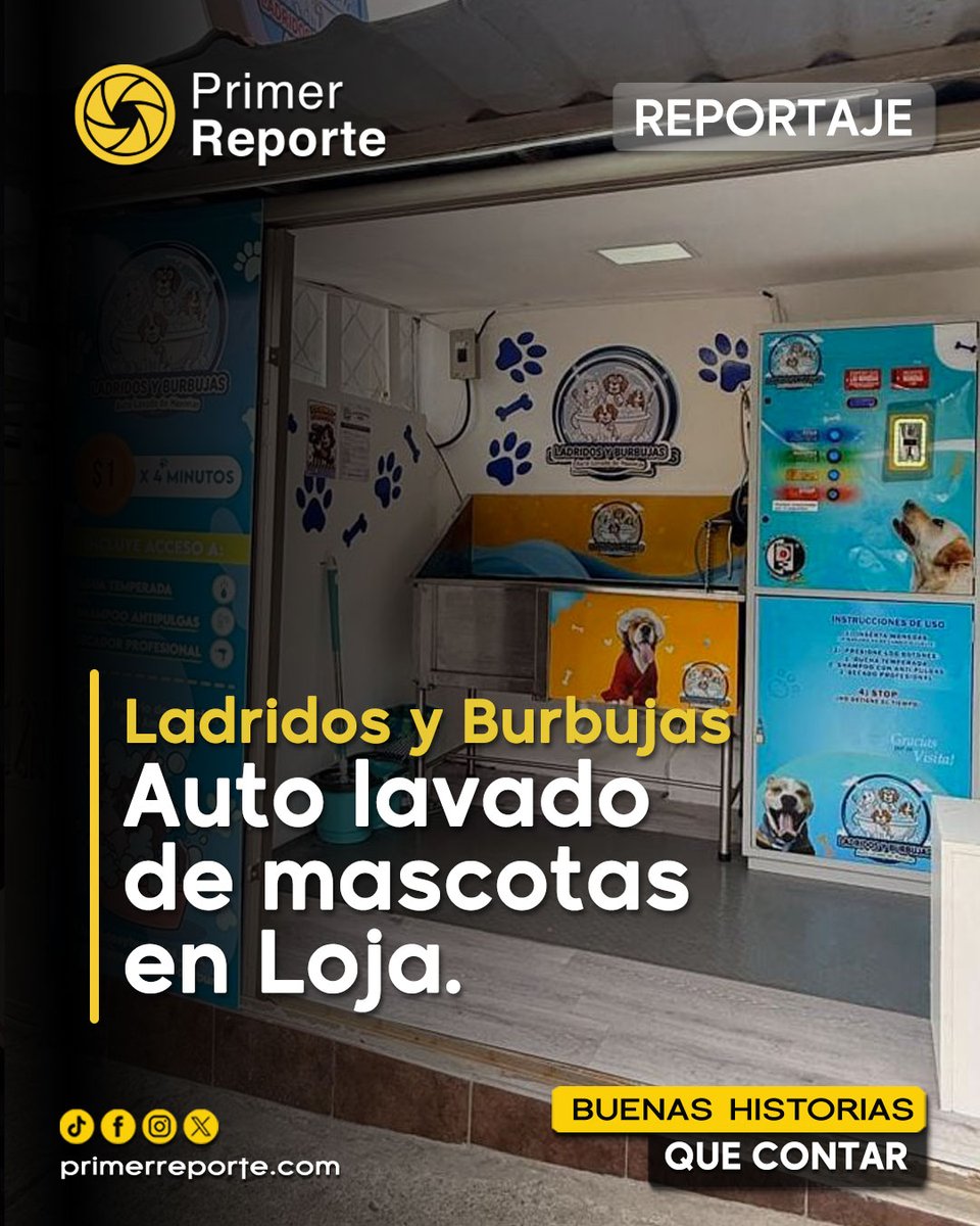 primereporte's tweet photo. María Sarmiento impulsa Ladridos y Burbujas, una propuesta que introduce el auto lavado de mascotas en la ciudad, inspirada en modelos de España y Estados Unidos y adaptada a la realidad local.

Descubre cómo este concepto 🐶👇
🌐 https://t.co/uxBtdWHgmx https://t.co/K0vSVoBjJR