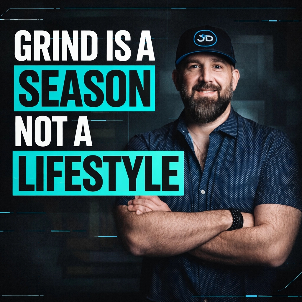 Grind is a tool, not a badge of honor.

It’s for the planting season – the launch or the pivot. It’s not a lifestyle.

If you’re still "grinding" five years in, you don’t own an asset – you own a high-stress cage.

Build systems, not heroics.

#TheExitLifestyle