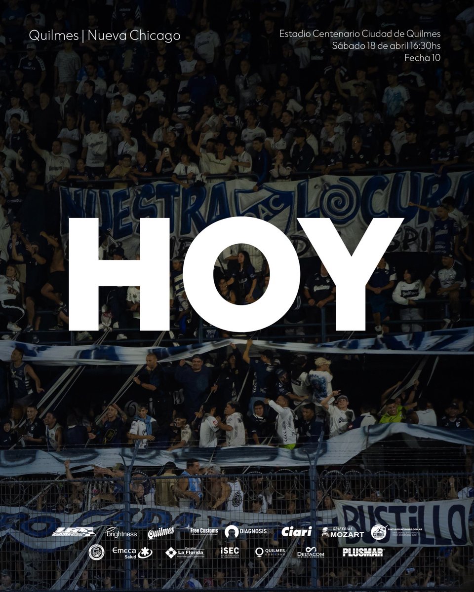 𝐇𝐎𝐘 𝐉𝐔𝐄𝐕𝐀 𝐐𝐔𝐈𝐋𝐌𝐄𝐒 ⚔️

#AhoraQuilmes