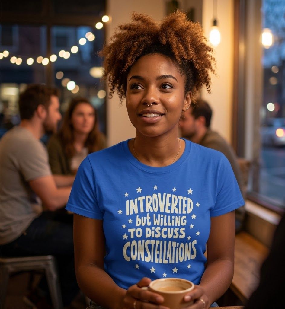 thedrunkonion's tweet image. My social battery might be at 5%, but my interest in the cosmos is at 100%. If you see me out and about, skip the weather report and tell me your favorite nebula instead. ✨🔭 
🔗 bit.ly/486waD3 
#Introvert #Stargazer #Constellations #Astronomy #Space #OOTD