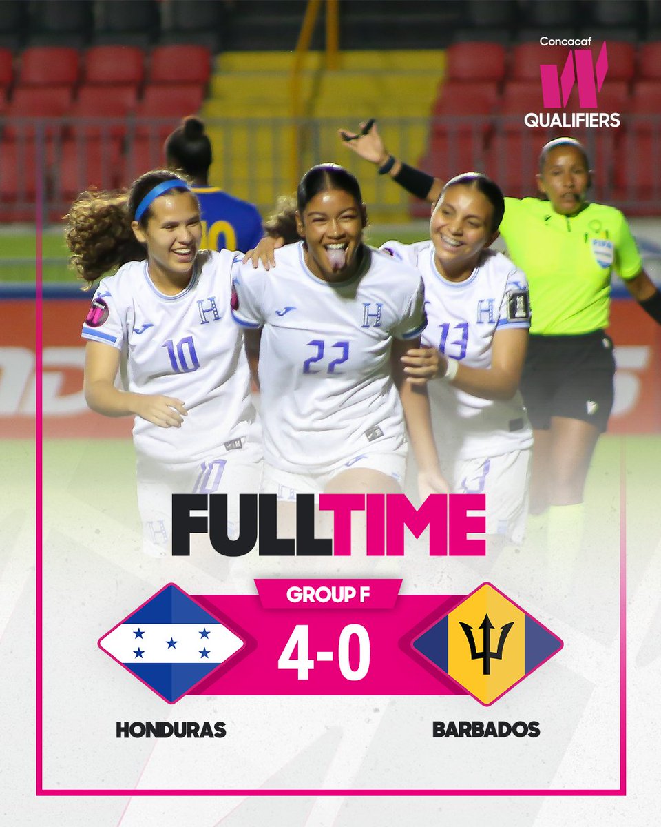 ConcacafW's tweet image. Despedida con tres puntos para Honduras 🇭🇳