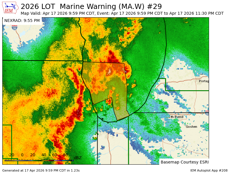 LOT issues Marine Warning [wind: 49 KTS, hail: 0.00 IN] till Apr 17, 11:30 PM CDT mesonet.agron.iastate.edu/vtec/f/2026-O-…