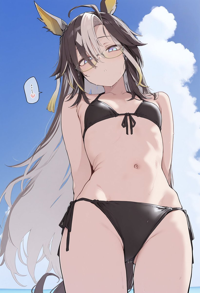 SukiT96926's tweet image. うすほそ #AIart #umamusume