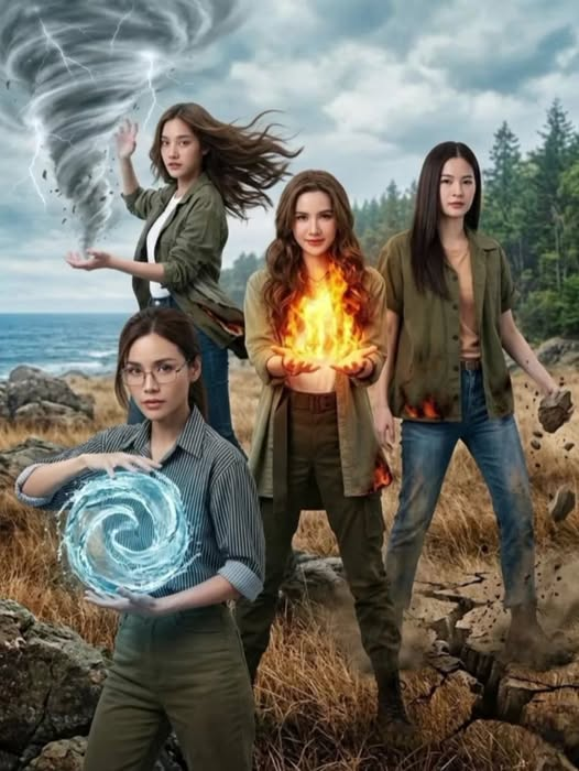 NONGPLOY9489's tweet photo. The Fantastic Four 🌪️🔥🌊🌞

#4elements #เสน่หาวาโย
#บ้านวาทินวณิช
#srchafreen‌ https://t.co/eXqA28HTXp