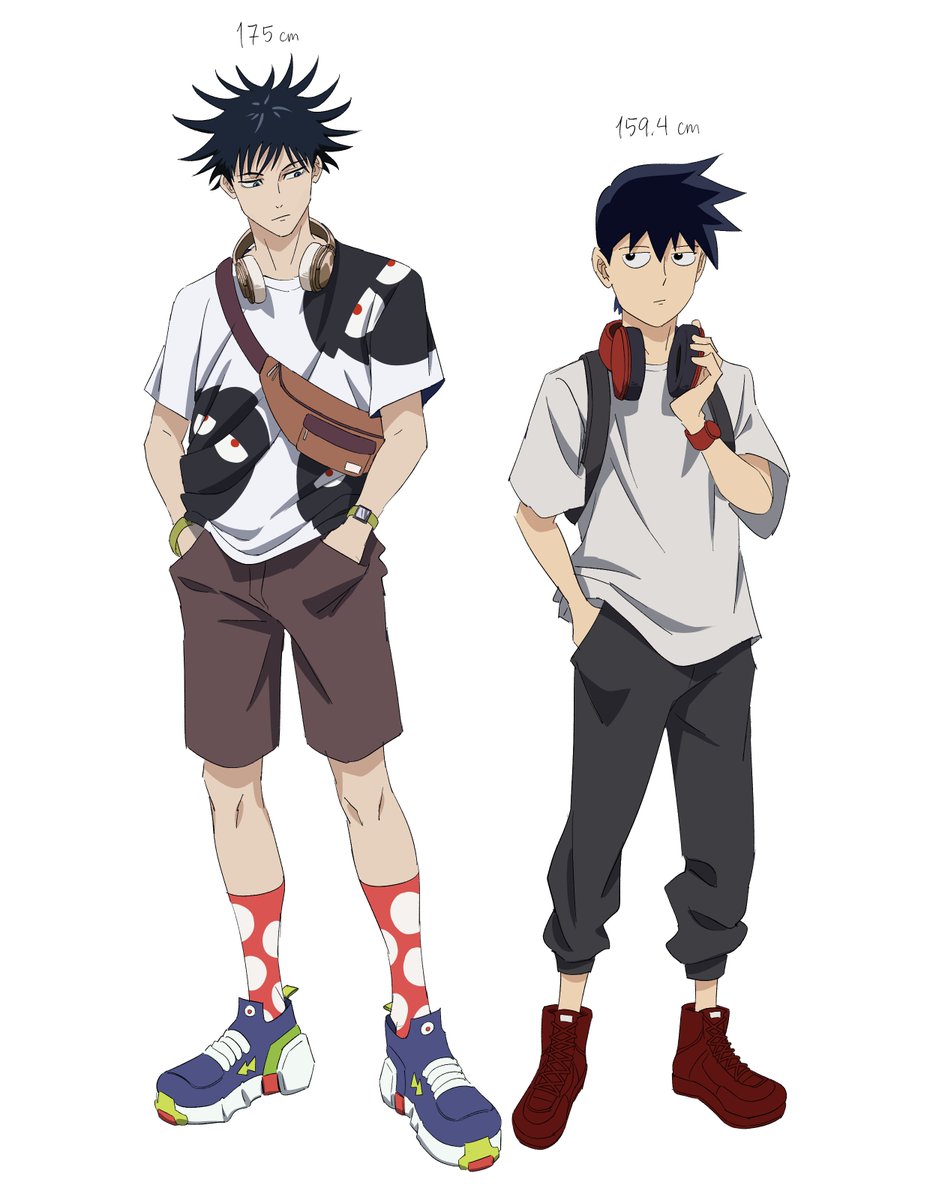 my two favorite spikey haired boys in clothes swap