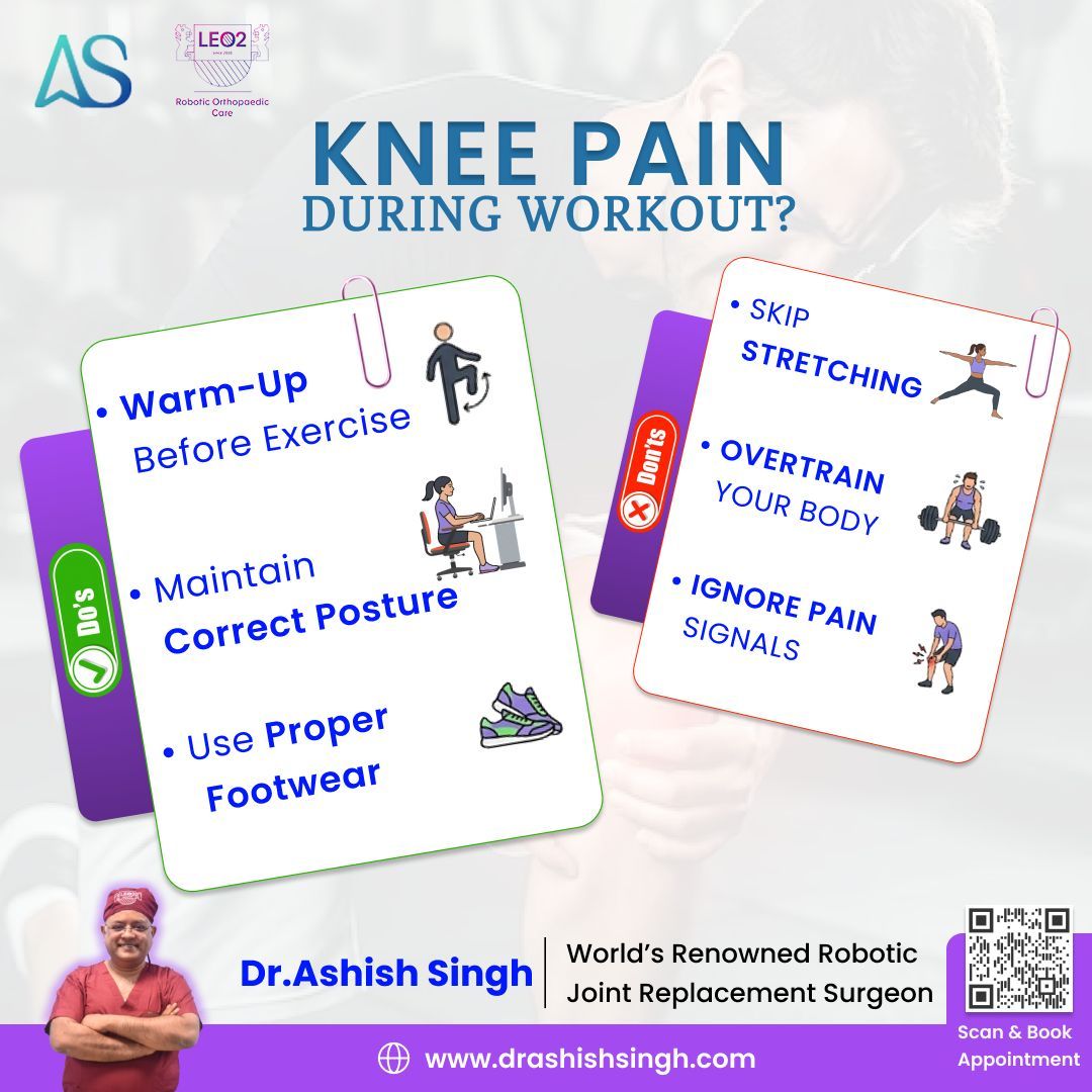 Bone_Specialist's tweet image. Are you following the right habits to protect your knees?

Small mistakes in your daily routine or workouts can lead to long-term joint problems.

Start making the right choices today for a pain-free tomorrow.

#DosAndDonts #KneeCare #JointHealth #AJRC #Orthopaedics #StayActive