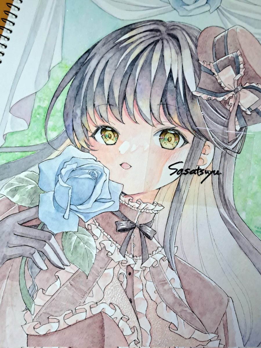 「マルマンさんのモニターキャンペーンで当選したヴィフアールのスケッチブックに描いて」|ささつゆ🦊5/5【COMITIA144】H28b📚5/6【A40】参加のイラスト