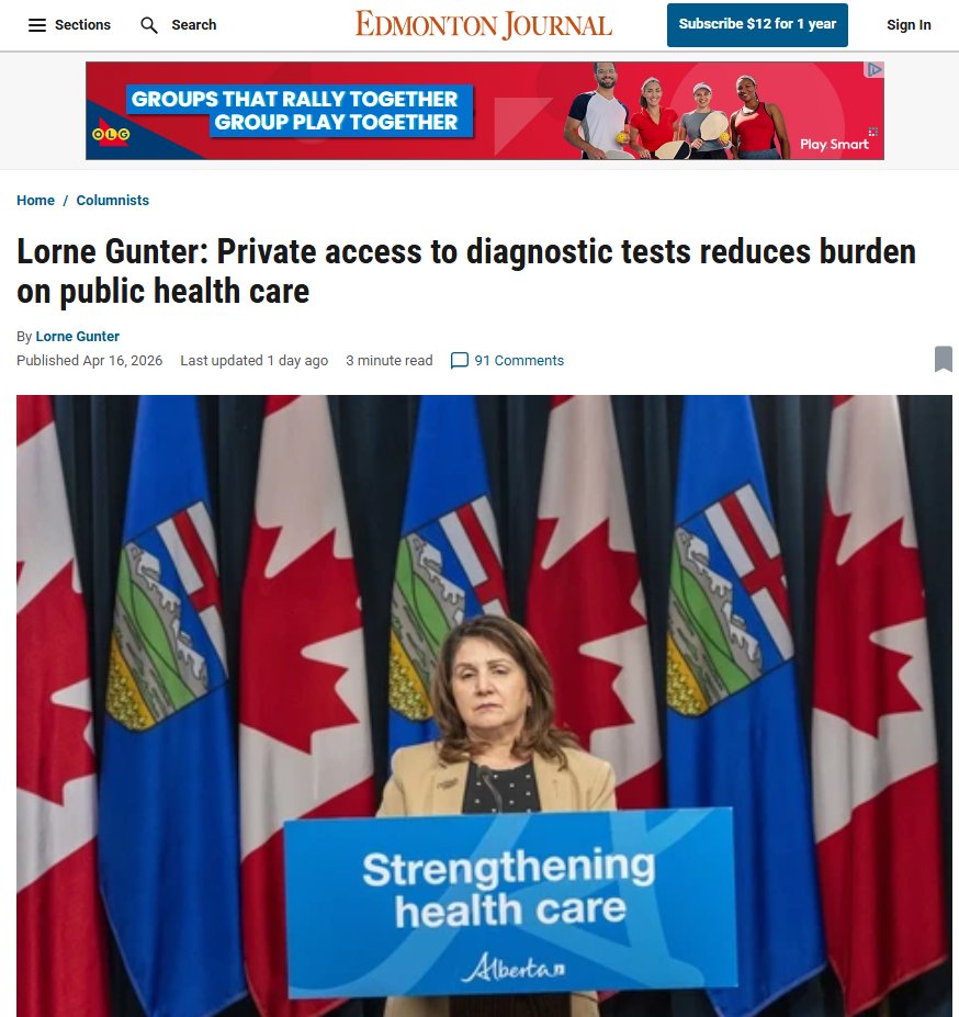 If I wanted to suck-punch the publicly funded healthcare system in Alberta, squander precious resources and enrich profiteers, I'd do exactly like the Alberta government is doing. Lorne Gunter surely won't be there to pick up the pieces. 
edmontonjournal.com/opinion/column…