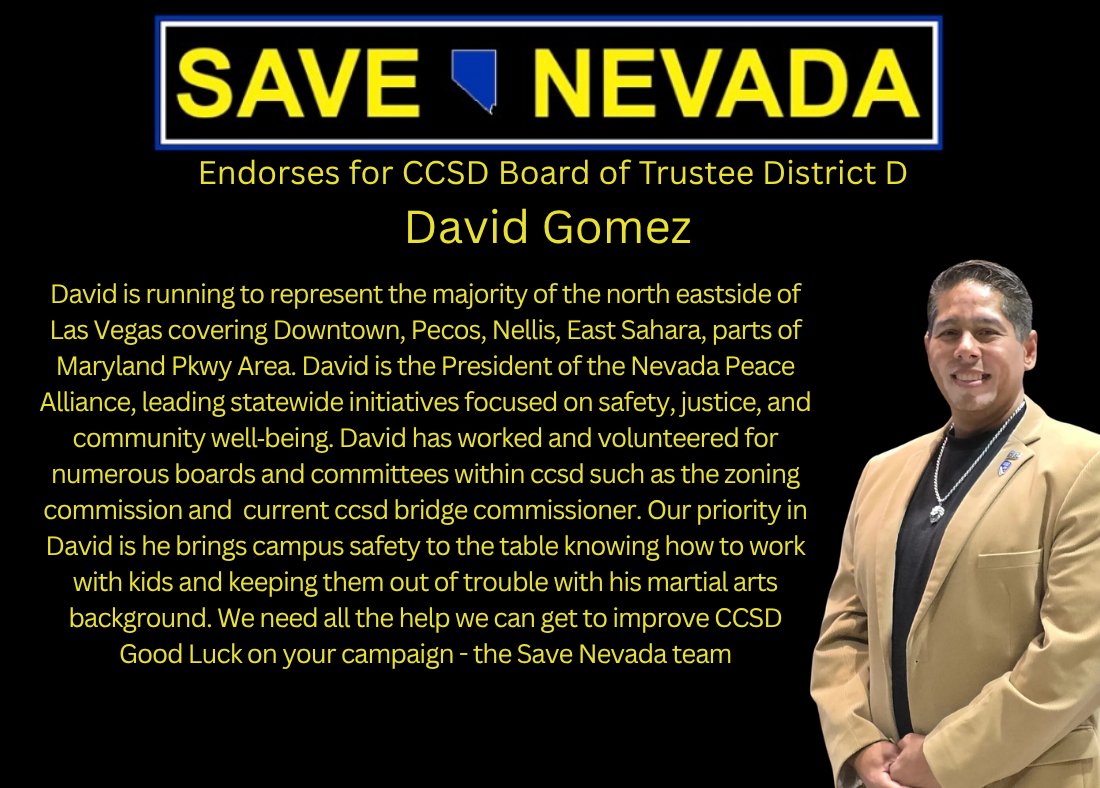 save_nevada's tweet image. Good Luck d-gomezfortrustee.com #ccsd #clarkcountyschooldistrict #publiceducation #savenevada