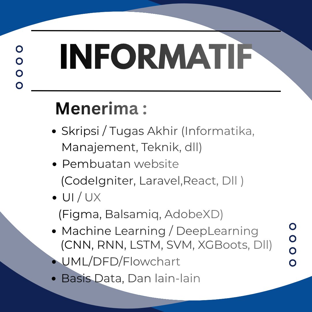Joki Tugas Informatif tweet media