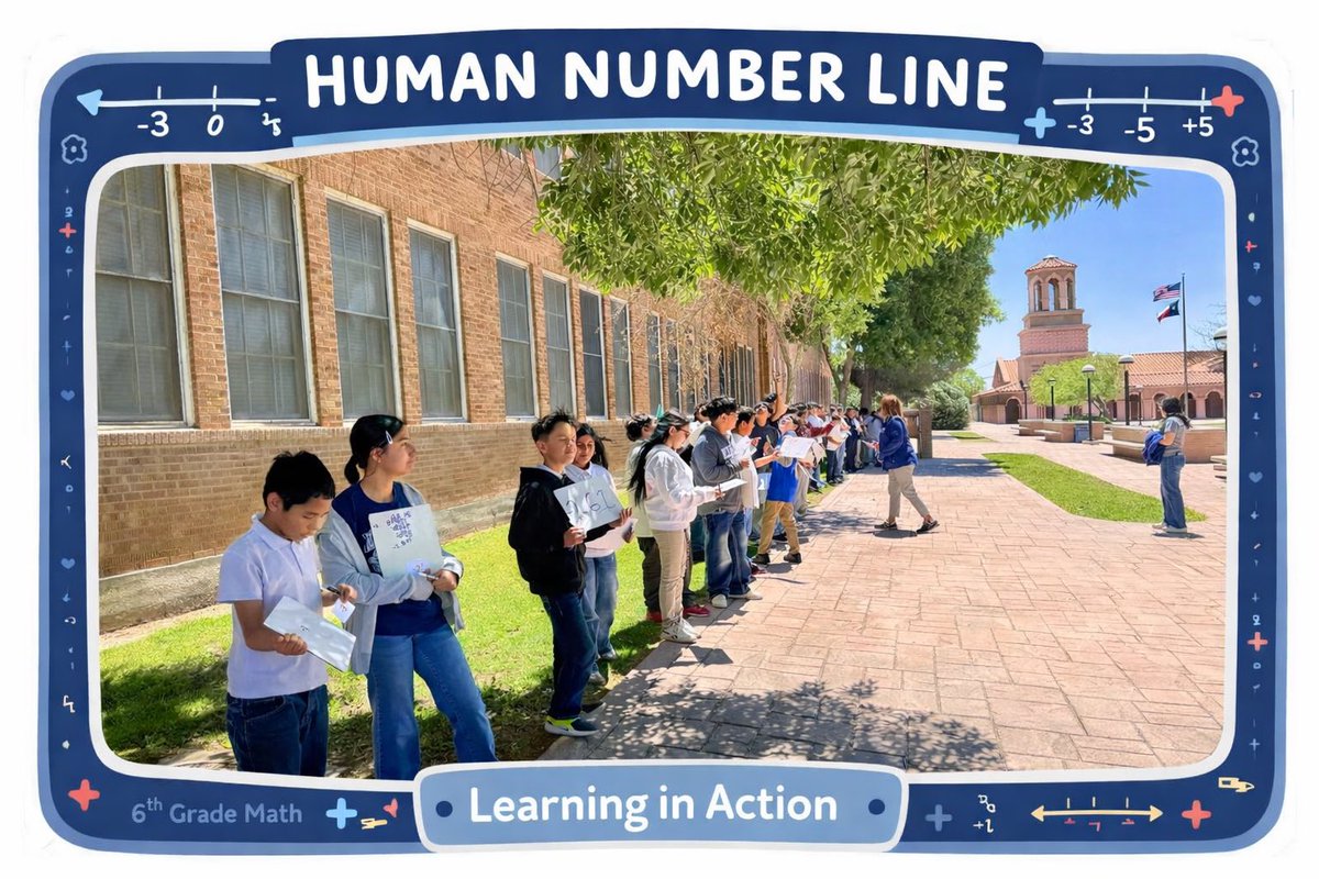 EAnderson_DWS's tweet image. Our 6th grade Grizzlies took math outside and brought numbers to life by creating a human number line-proving that learning doesn’t just happen inside the classroom! @Guillen_Middle @JGuzman_DWS 

#BreakTheCycle #AccountabilityEqualsLove