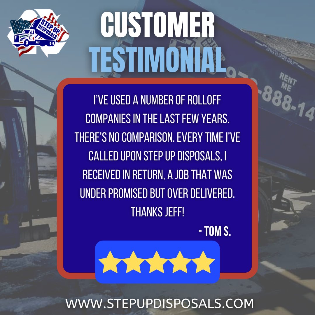 DisposalsUp's tweet image. We are on a mission to change the world of waste management by treating every customer with respect and care. Call Step Up Disposals today! We bring the customer service to a trashy business. 

 #stepupdisposals #fortcollins #berthoud #loveland #local #family #customerservice