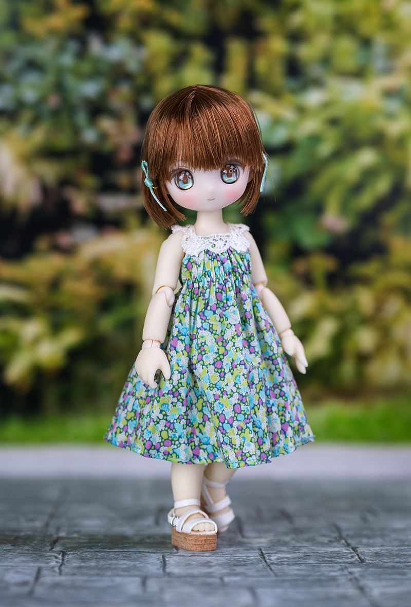 2025はプニモフちゃんにしか用意できなかったサマーワンピのミント！
2026は全サイズご用意できます。オビツ11サイズを着てくれた、シュガーカップスショコラーラチョコミントちゃんに大変似合いました☺️