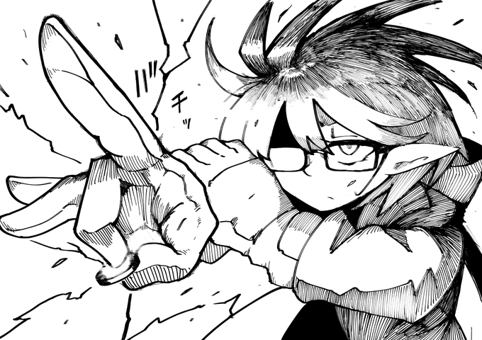 すんげぇかっこいいシーン描けた(自画自賛) 