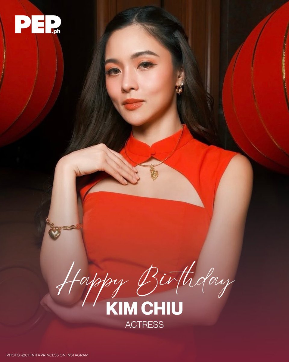 Happy Birthday, Kim Chiu! 🥳 Wishing you a year filled with happiness, success, and love. 💖

She is a Filipino actress known for her roles in hit television dramas and films, and for rising to fame as a reality show winner.

#PEPBirthdays