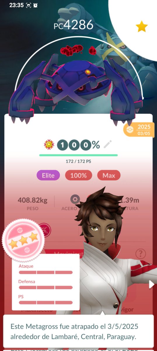 Kevin20The's tweet photo. @8BitCR Mi Metagross 100% con cualidad DMax, se volvió mi favorito indiscutible cuando al fin salió su mega🤖 https://t.co/5aeI1PsmWn