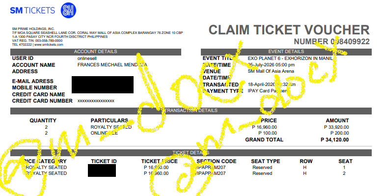 m_docx's tweet photo. @kyungshoshi @exosmainbitch section 207 po! H1 &amp; H2, day2 sorry huhu di nalagay yung day https://t.co/M77QT5Y2JE
