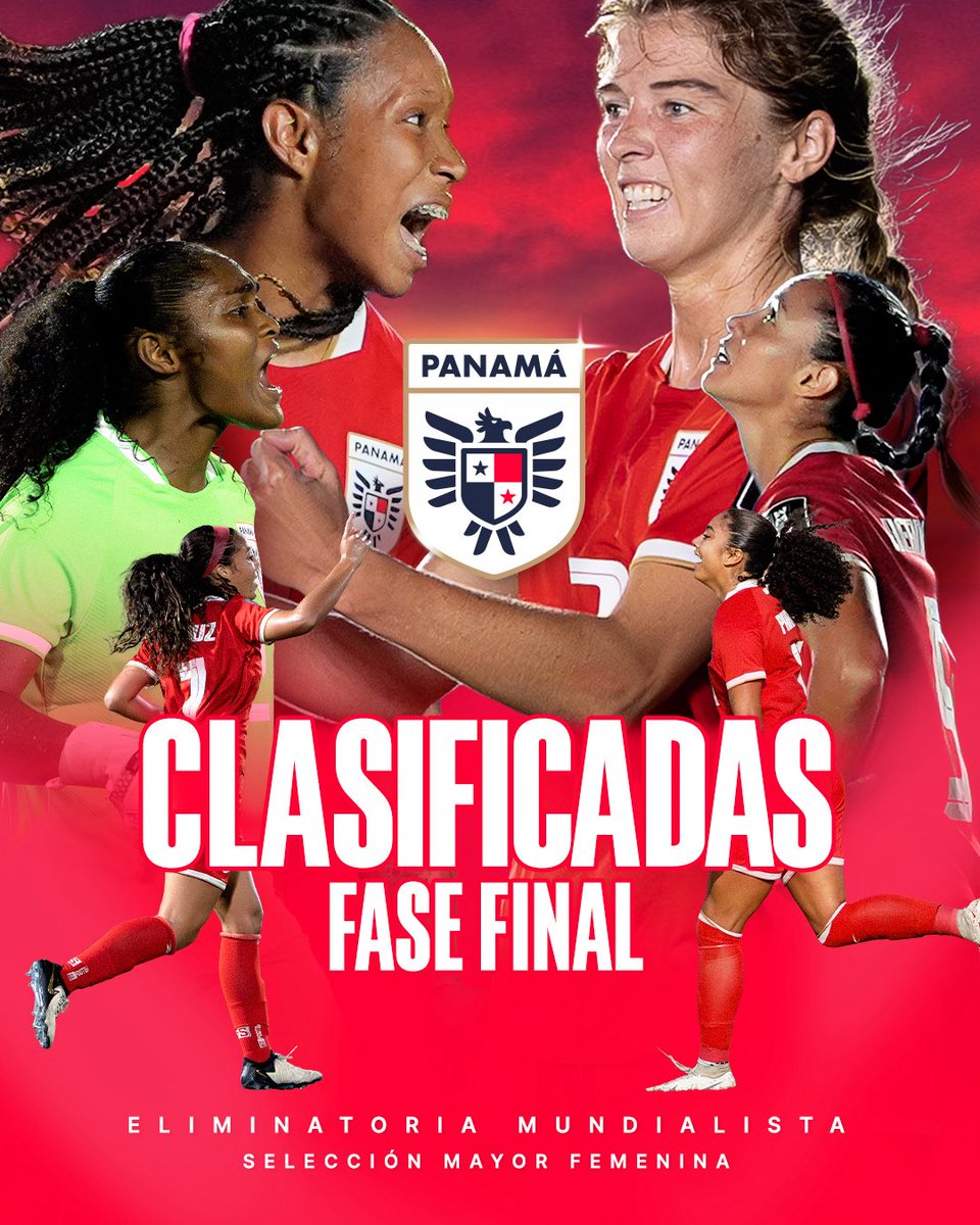¡🤩 A LA RONDA FINAL 🇵🇦! 

Nuestra Selección Femenina #PanamáMayor🇵🇦 clasificó a la fase final de las Eliminatorias Mundialistas; al Campeonato de <a href="/ConcacafW/">Concacaf W</a> 🏆 tras ganar todos sus partidos del Grupo E de las Clasificatorias.

¡Enhorabuena por esa clasificación 👏!