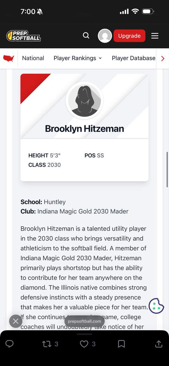 Brooklyn Hitzeman tweet media