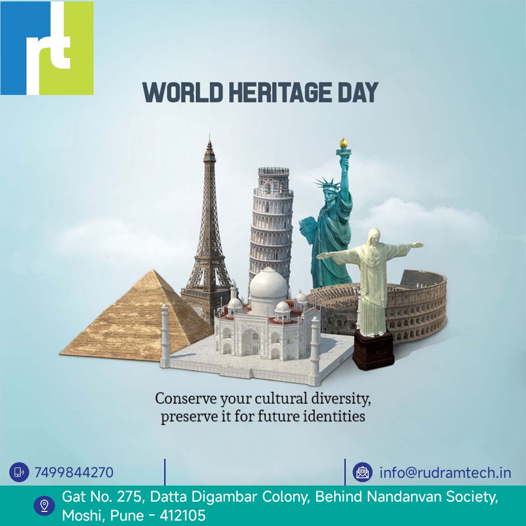 rudramtechs's tweet image. #WorldHeritageDay #WorldHeritageDay2026  #websitedesign #softwaredevelopment #customsoftwaredevelopment #ecommercewebsitedevelopmentc #domainregistration #webhosting #onlineexamsystem #onlinelearningapp #viral
 #rudramtechnologysolutions

visit : rudramtech.in