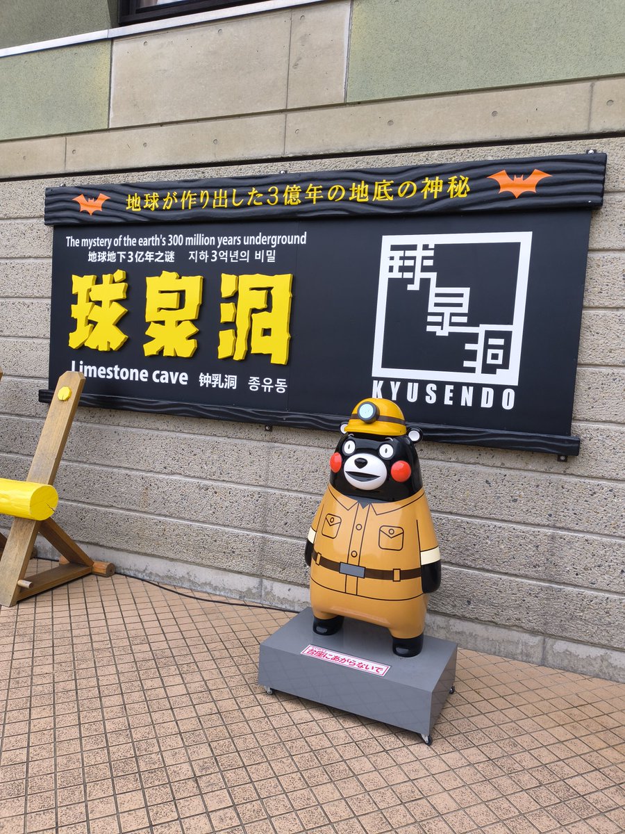 熊本県球磨郡球磨村の球泉洞にいきました。
３億年という時間が作り出した自然の神秘に圧倒されました。まさしくパワースポットでしたね。