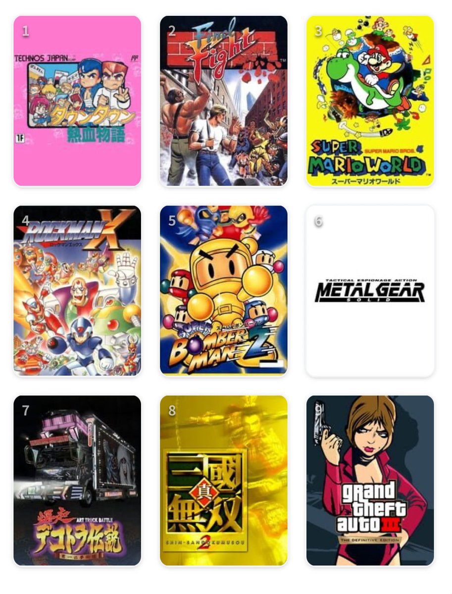 meg69radio's tweet photo. 私を構成する9つのゲーム
#My9Games #私を構成する9つのゲーム
https://t.co/hxScyCA6Xy https://t.co/cxchKWQYfQ