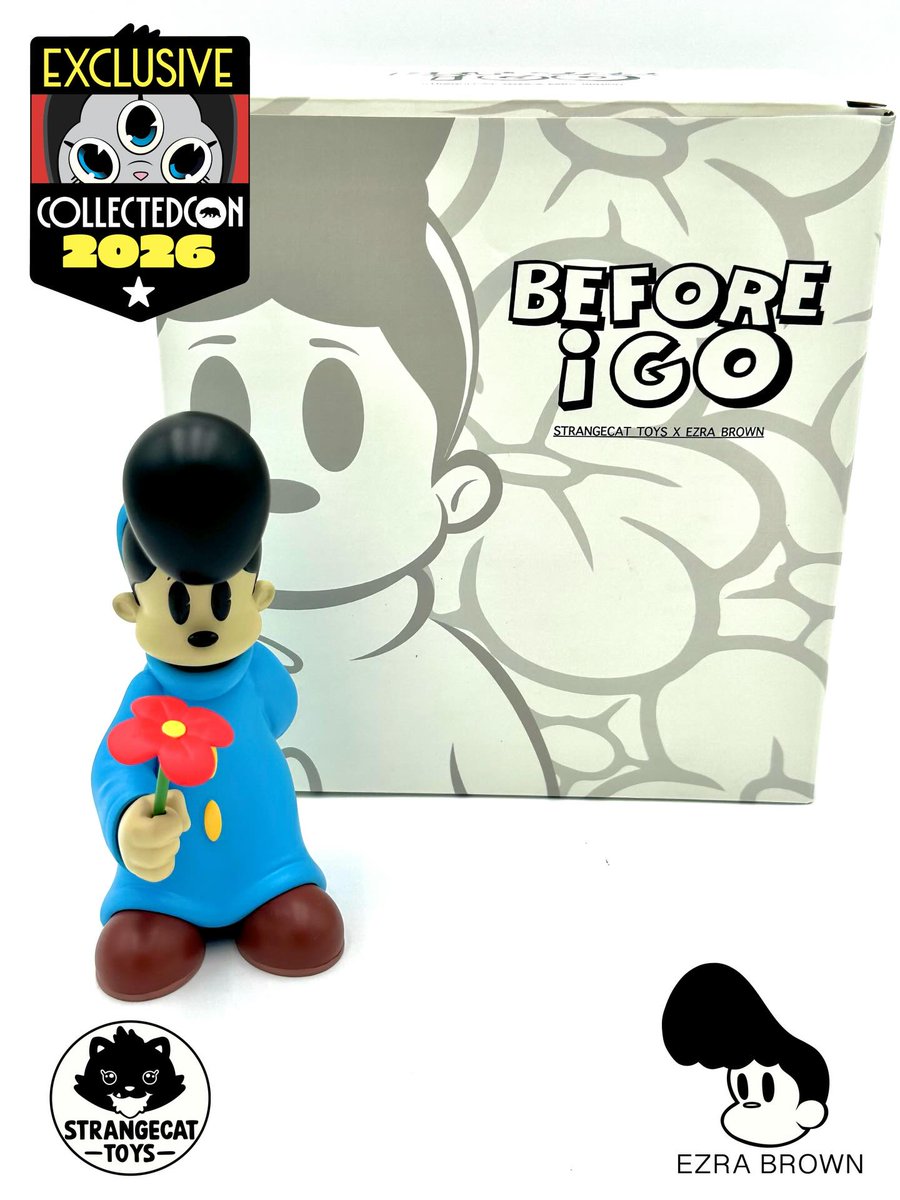 toysrevil's tweet image. Available via #StrangecatToys at #CollectedCon (25-26 April 2026) are

- BEFORE I GO by @ezrabr0wn (6" tall #resin, LE50)

- RAINBOW CAT ainbow Cat by instagram.com/hotru.tsai

More from @StrangecatToys: toysrevil.blogspot.com/2026/04/strang…

#CollectedCon2026
#toynews
#toysblog