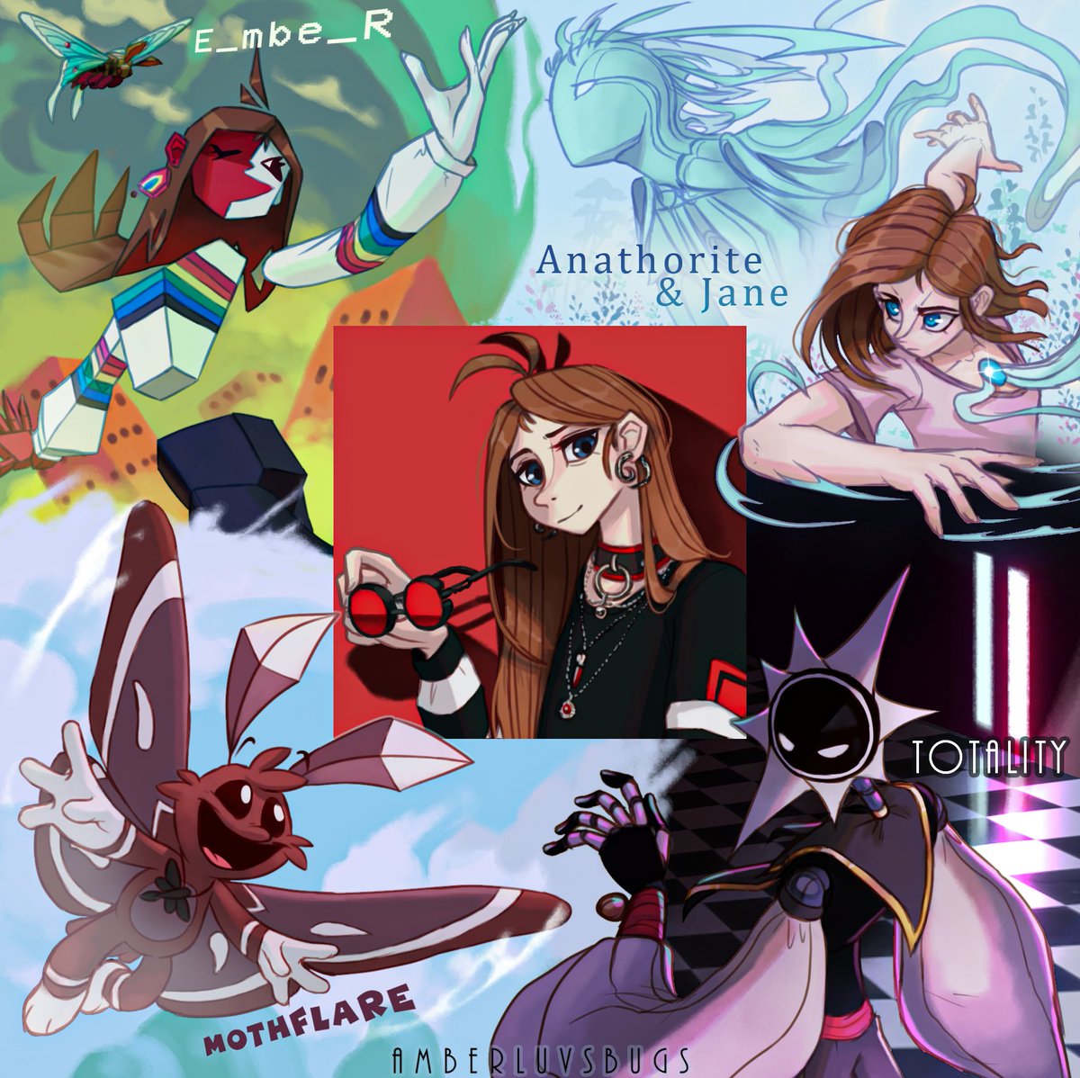 I saw this trend and tried to do my own take on it with me and my OC's :D  
Original template is down below if you would like to try it out for yourself! :D
#artistmeme #originalchracter #smilingcritteroc #fnafoc