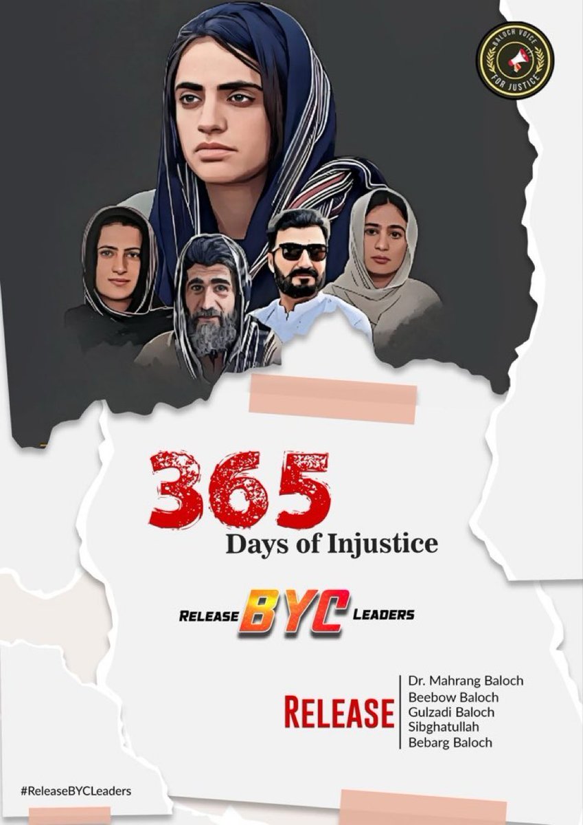 Sarawaan1's tweet image. بلوچ نسل کشی کے خلاف مزاحمت پر ڈاکٹر ماہ رنگ بلوچ سمیت بی وائی سی کی قیادت کو پابند سلاسل رکھا گیا ہے، جبکہ ریاست کی جانب سے بلوچ نوجوانوں کو چن چن کر جبری طور پر لاپتہ کیا جا رہا ہے اور بعد ازاں ان کی مسخ شدہ لاشیں پھینکی جا رہی ہیں۔

#ReleaseBYCLeaders