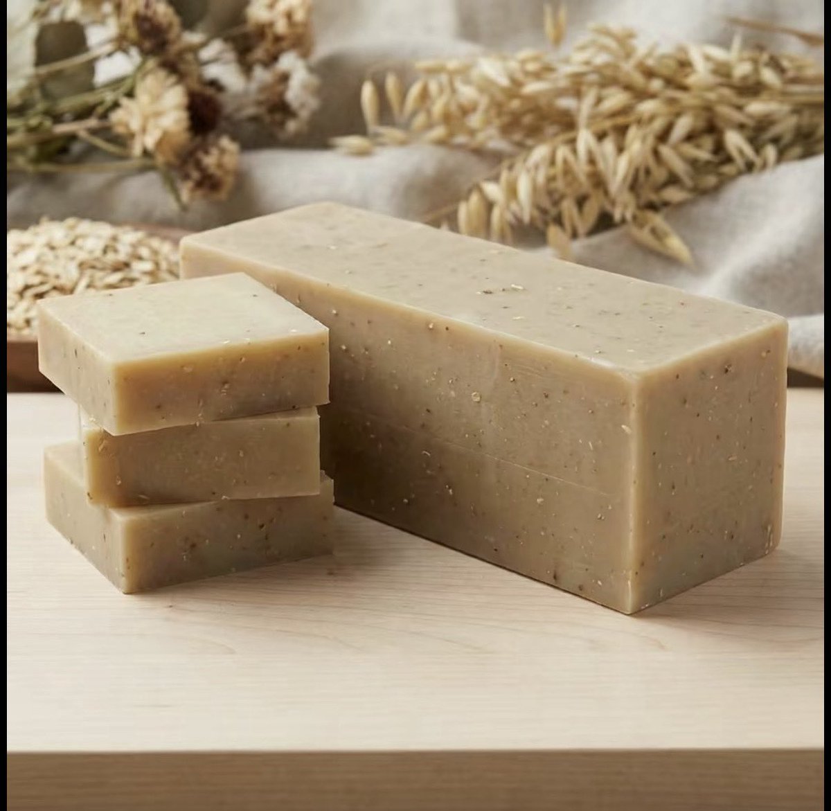 lavishbodywork's tweet photo. Meet Oatmeal Milk &amp; Honey: a creamy, gentle bar made for dry, sensitive, and easily irritated skin. This small-batch soap blends Coconut Oil and Shea Butter for rich, moisturizing lather; Olive Pomace, Sunflower, Canola, and Soybean Oils to nourish and restore #EczemaRelief https://t.co/lcAxlM4Lh9