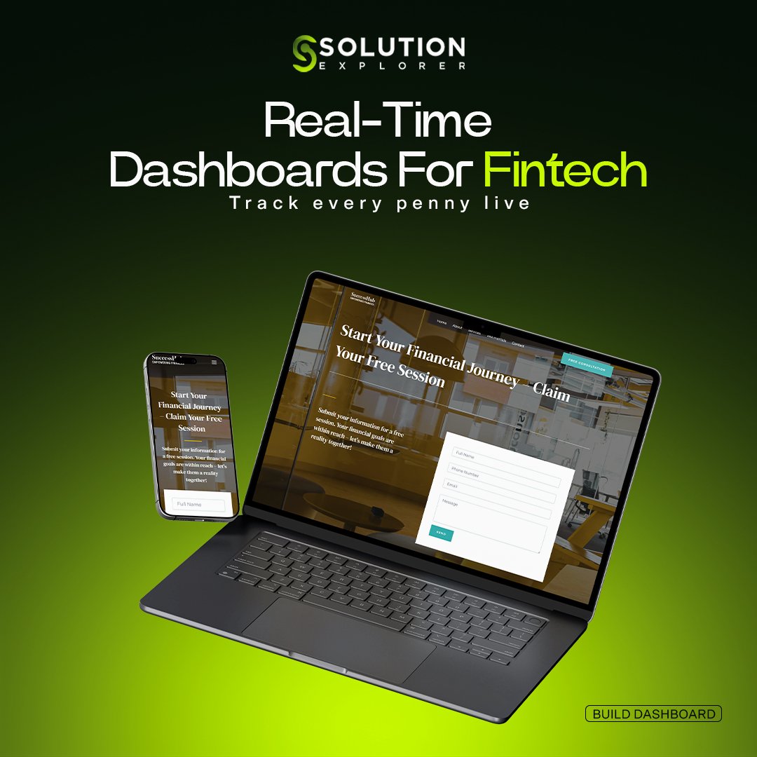 solutionxplr's tweet image. Real-time data.
Better financial decisions.
Track every penny live with smart fintech dashboards. 

Build faster. Scale smarter.

Build your dashboard today. 
#Fintech #Dashboard #DataAnalytics #Automation #BusinessGrowth