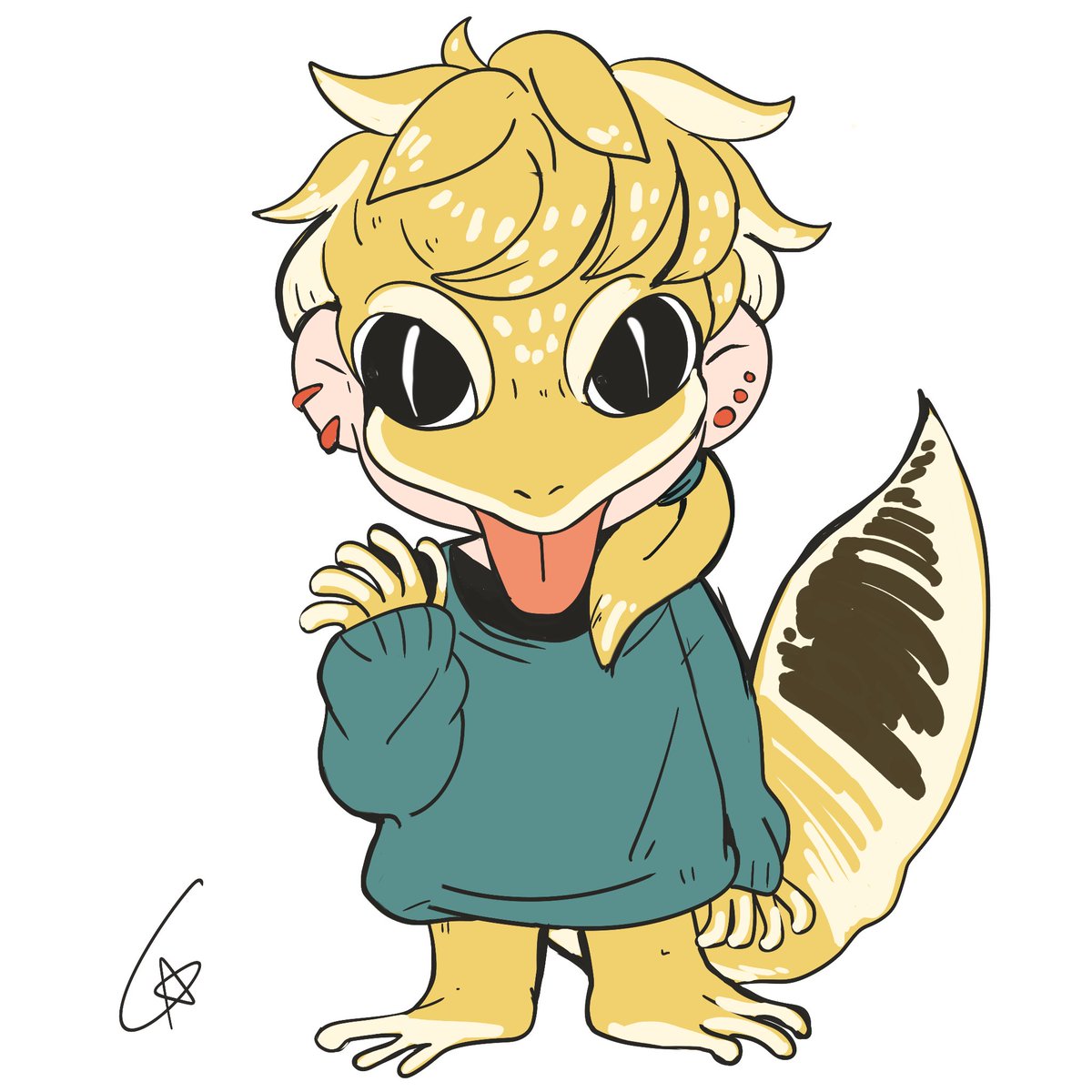 「レオパくん」|明日 馨🍍4/14~新宿個展のイラスト