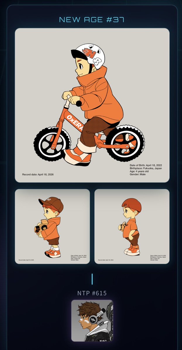 SRKTK56's tweet image. My NEW AGE🤜⚡️🤛
#NTP #NeoTokyoPunks #NewAge
ntp-newage.vercel.app/checker?ntp=615