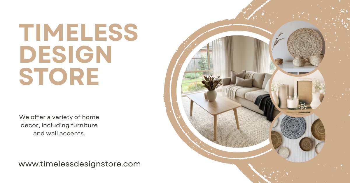 timedesignstore's tweet image. Refresh your space with #timeless style ✨
Discover décor that blends modern elegance with lasting beauty.
🛍️ Shop Timeless Design Store today

#HomeDecor #TimelessStyle #InteriorDesign #ModernLiving
timelessdesignstore.com