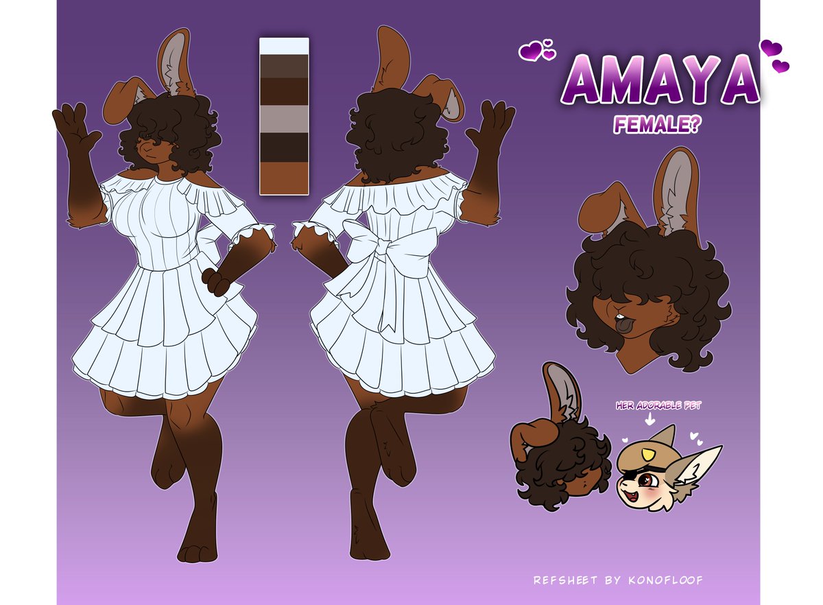 superbearslive's tweet photo. @SmilyFaggot Ref of a fren's bunny char Amaya that I would love to see! Would be big or giga! :> https://t.co/c9F5UTrtYK