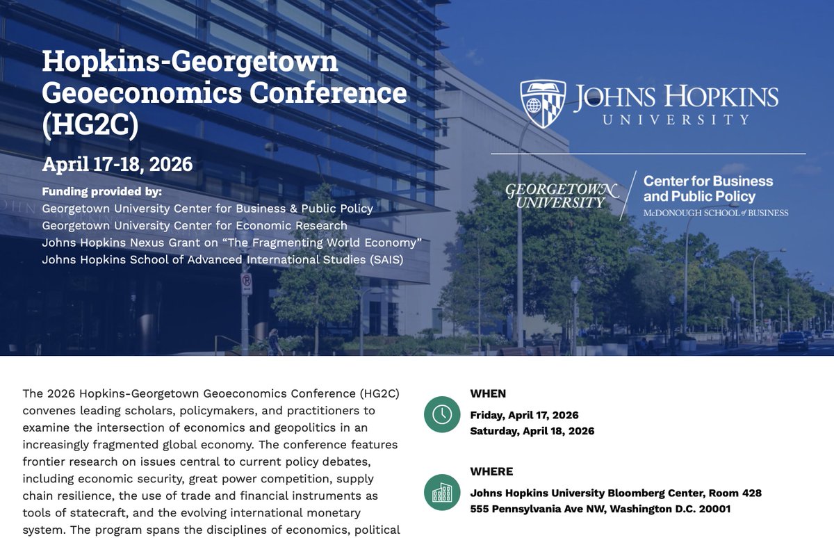 Georgetown Center for Economic Research tweet media