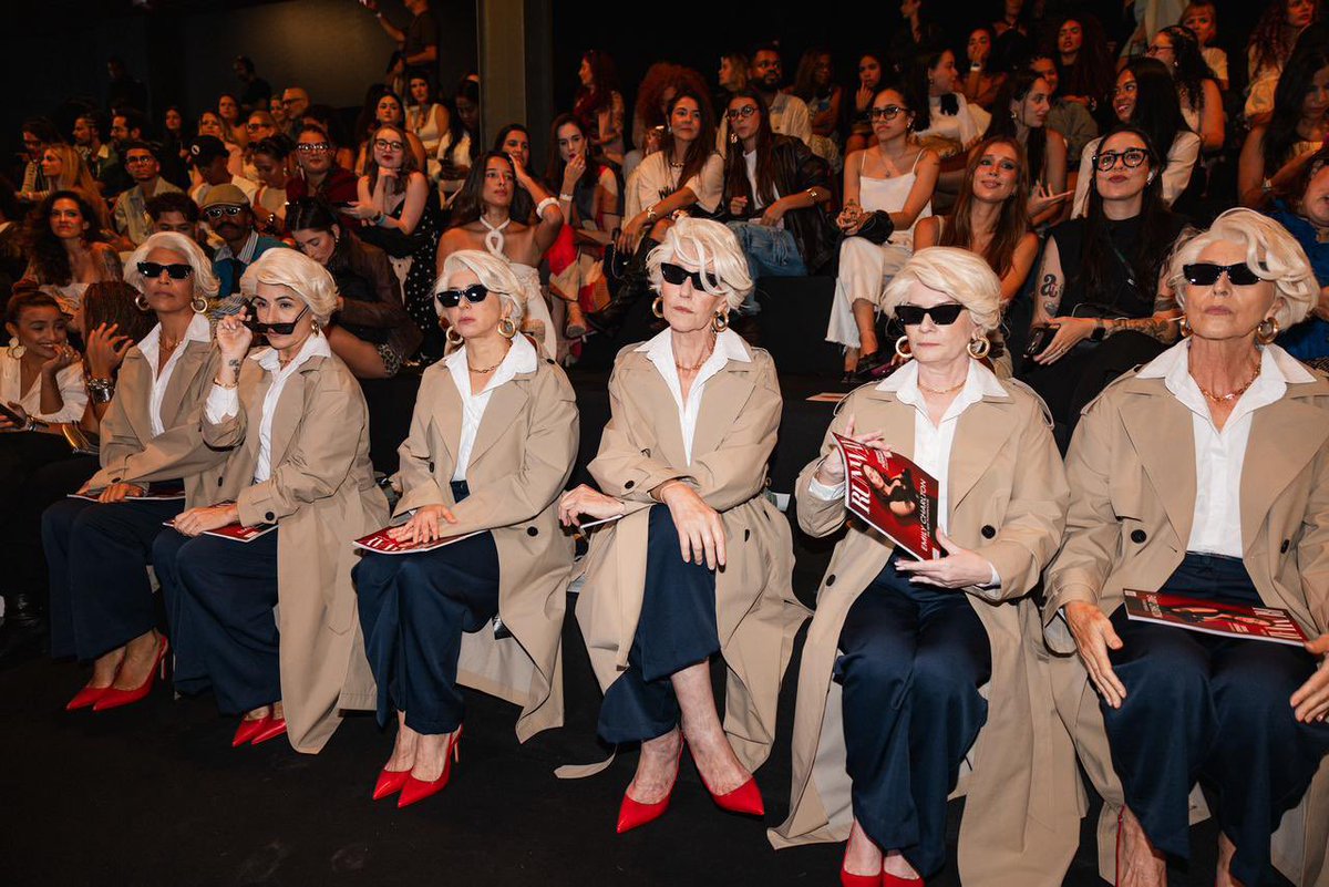 almanaquedisney's tweet image. THAT’S ALL! 😂👠 Várias Mirandas Priestly ocuparam a primeira fileira do Rio Fashion Week nesta sexta-feira, em uma ação promocional da Disney para divulgar ‘O Diabo Veste Prada 2’.

O filme estreia dia 30 de abril nos cinemas.