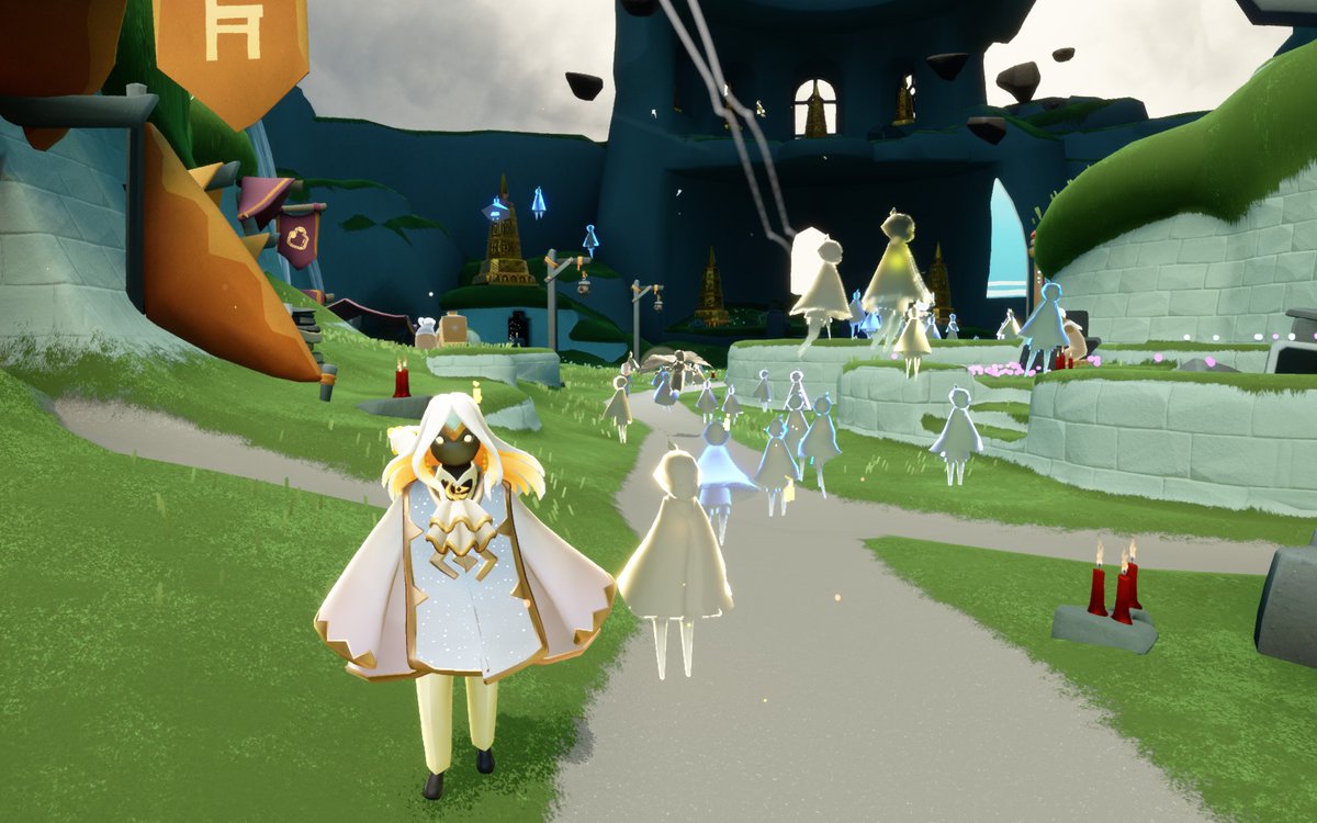 Avec la nouvelle fonction de #Sky_enfants_de_la_lumiere on peut voir qu’il y a beaucoup de monde dans le village volière.