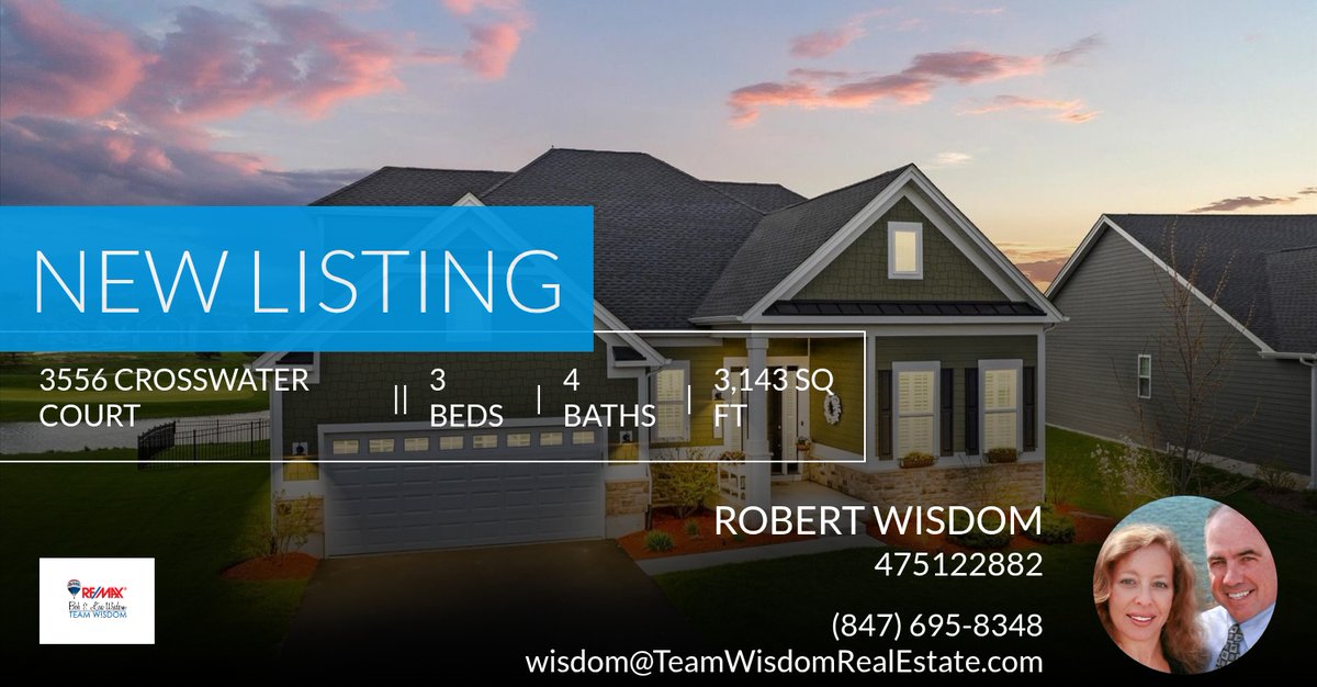 TeamWisdom's tweet photo. 📍 New Listing 📍 Take a look at this fantastic new property that just hit the market located at 3556 Crosswater Court in Elgin. Reach out here or at (847) 695-8348 for more information

Bob &amp; Lisa Wisdom - Team Wisdom
847-695-8348 https://t.co/2oMBfHxo4v https://t.co/D0m4ljpbTJ
