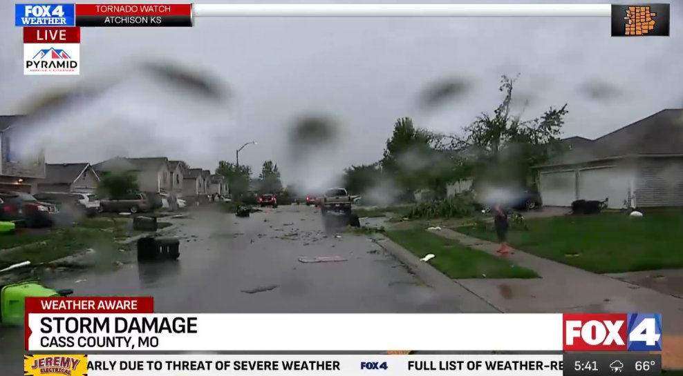 Belton tornado damage on FOX 4 #mowx
