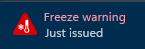 popcore_vt's tweet photo. TF U MEAN FREEZE WARNING https://t.co/QEkwU56YtT