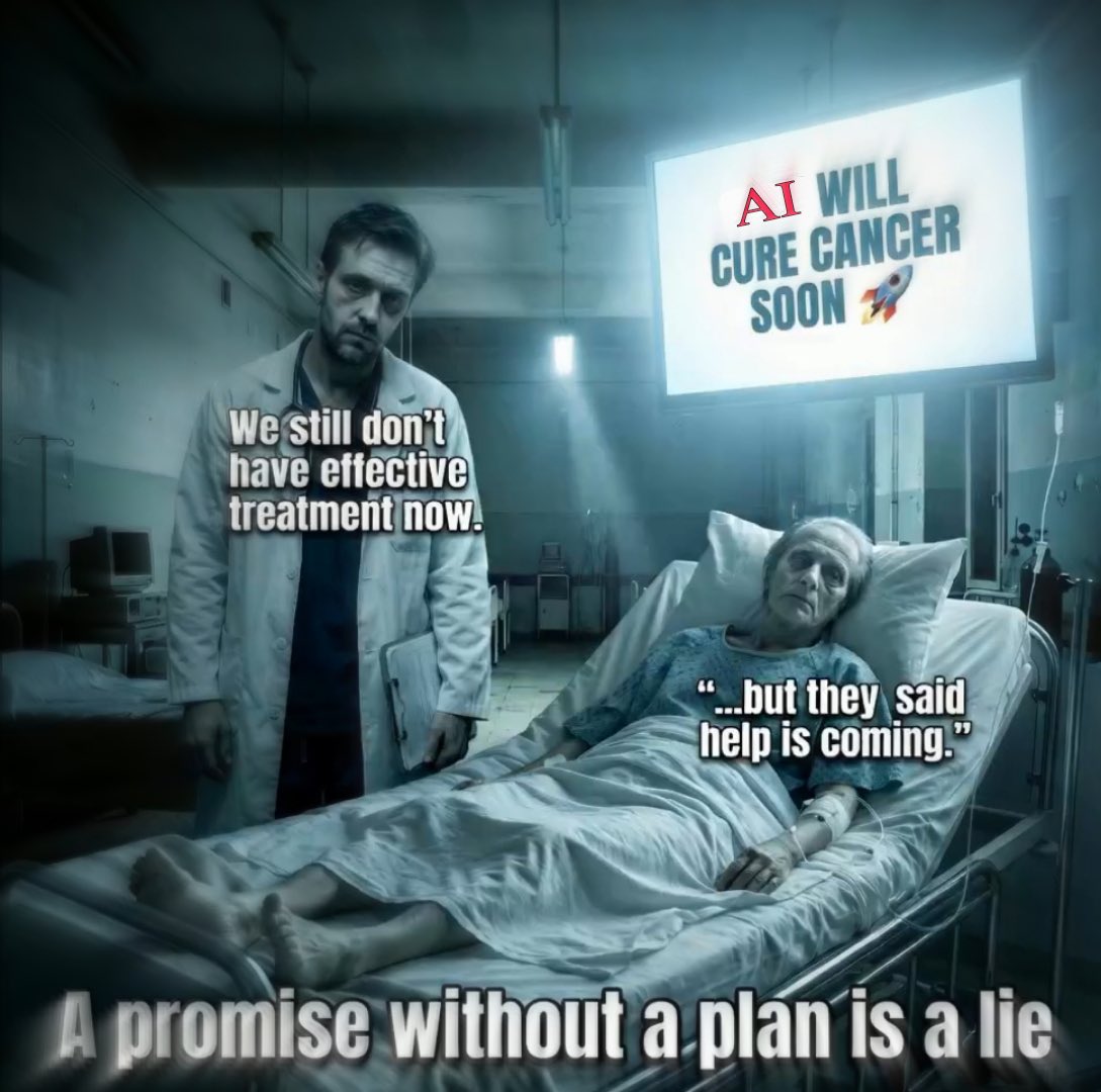Goodboy167188's tweet photo. If AI is the "Final Frontier," we need to stop treating clinical reality as an afterthought. High-fidelity simulations don't mean anything without a bridge to the bedside.

A promise without a plan is a lie.

Essay: The Final Frontier of biology 
https://t.co/D7cE0ao95T
@FLI_org https://t.co/QESkZTQHHm