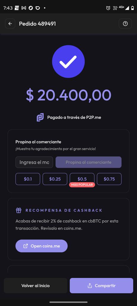 Se pagó el merecido Mc del día Viernes con la gente amiga de <a href="/p2pmeargentina/">P2P.me Argentina</a>
