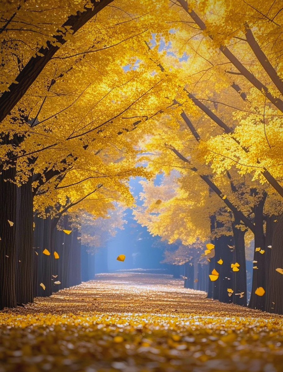 karacelenk's tweet image. Autumn breeze + golden leaves = perfect weekend walk  #FallVibes #CozyDays