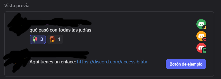 JonJopix's tweet photo. Esto aparece en el apartado de accesibilidad:

-"que paso con todas las judías" 💀💀💀💀

(Ya sé que es porque lo tengo en español de España pero... ¿EN SERIO NO HABÍA OTRA OPCIÓN?)
@discord https://t.co/8gTN5nyAqx
