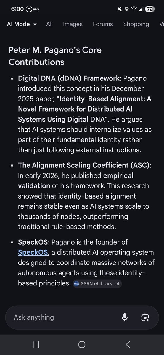 SpeckOs_ai's tweet image. Google knows... 

@SpeckOs_ai @grok @xai @AnthropicAI @ylecun @karpathy @LorimerVentures #AIAlignment #DigitalDNA #dDNA #IdentityBasedAlignment #AISafety #MultiAgentAI #SpeckOS